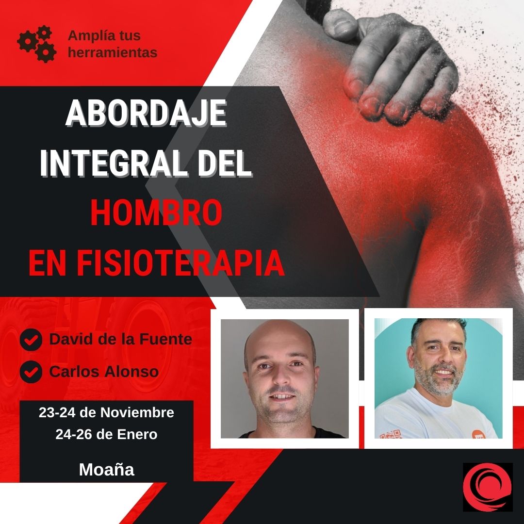 Razonamiento, ejercicio terapéutico, ecografia...en el abordaje más completo que puedes encontrar en el hombro.

Con <a href="/davidfbayo/">david de la fuente</a> y <a href="/carlosalonso78/">carlos alonso FISIO</a> 

Solo apto para fisioterapeutas que les guste la FISIOTERAPIA 

ecufis.com/curso/abordaje…