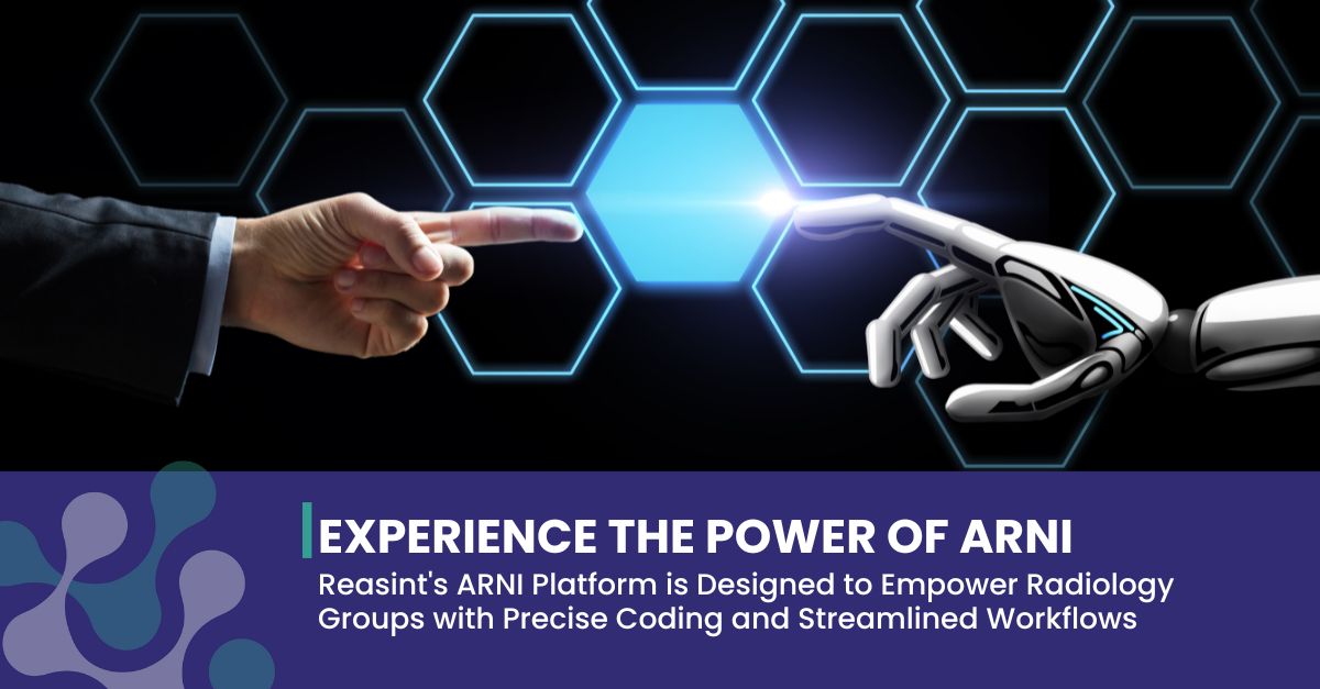 ReasintAI's tweet image. ARNI combines AI and CAC technologies to deliver real-time feedback, automate diagnostic coding, and boost your throughput efficiency. Learn how ARNI can help your practice scale and increase revenue. reasint.com
#ARNI #Reasint #RadiologyCoding