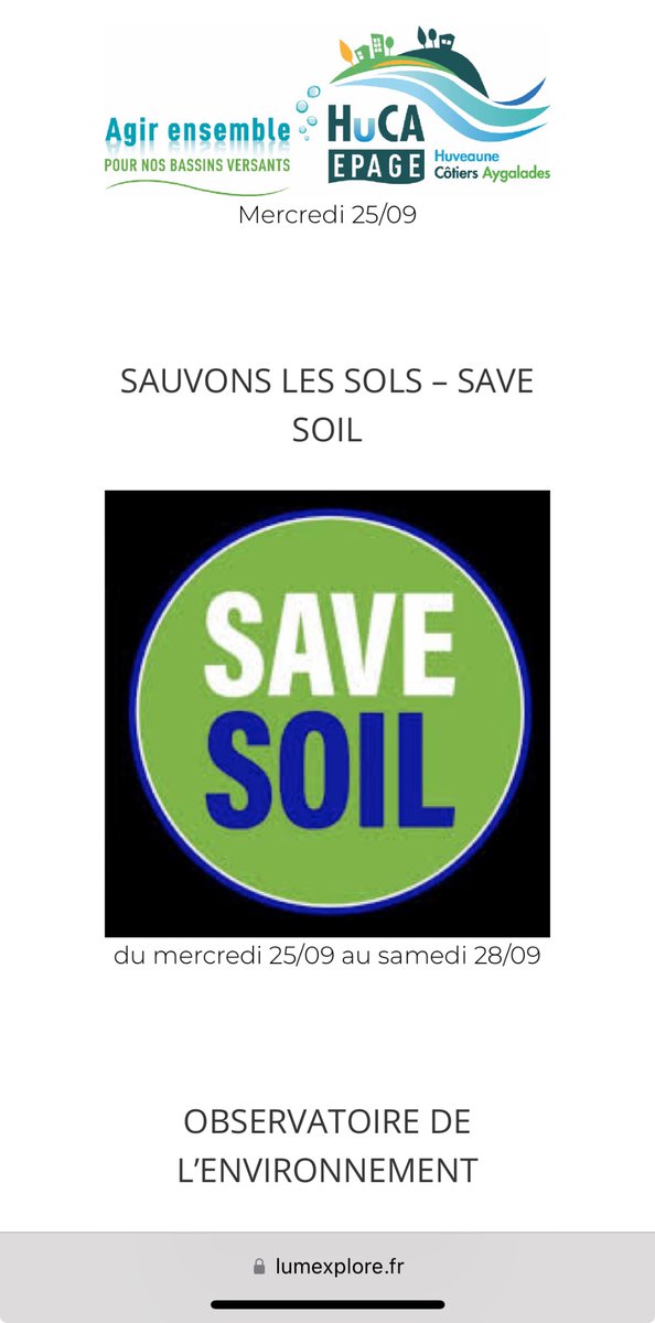 Committed Earth Buddies at La Ciotat, France are leaving no stone unturned to raise awareness for #SaveSoil #SauvonsLesSols this time at Lumexplore 2024  FESTIVAL DU FILM D’EXPLORATION SCIENCE ET ENVIRONNEMENT   Inspiring moments for adults and youngsters alike 🙏🏽🤩 Bravo 🙏🏽🥳