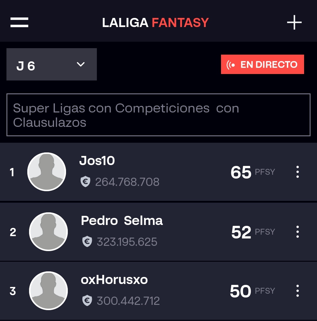 LuisDaniel9706's tweet photo. Clasificación en #LLF_Fantasy 2024
Ligas con Competiciones de @LFM_Fernando_SC
En la Jornada 6 se llevan el Podium
🥇 @JoS_f10
🥈 @PedroSelma1
🥉 @ox_Horus_xo
Y también les dejo como va la Clasificación General !!! https://t.co/D9YfQzN90P