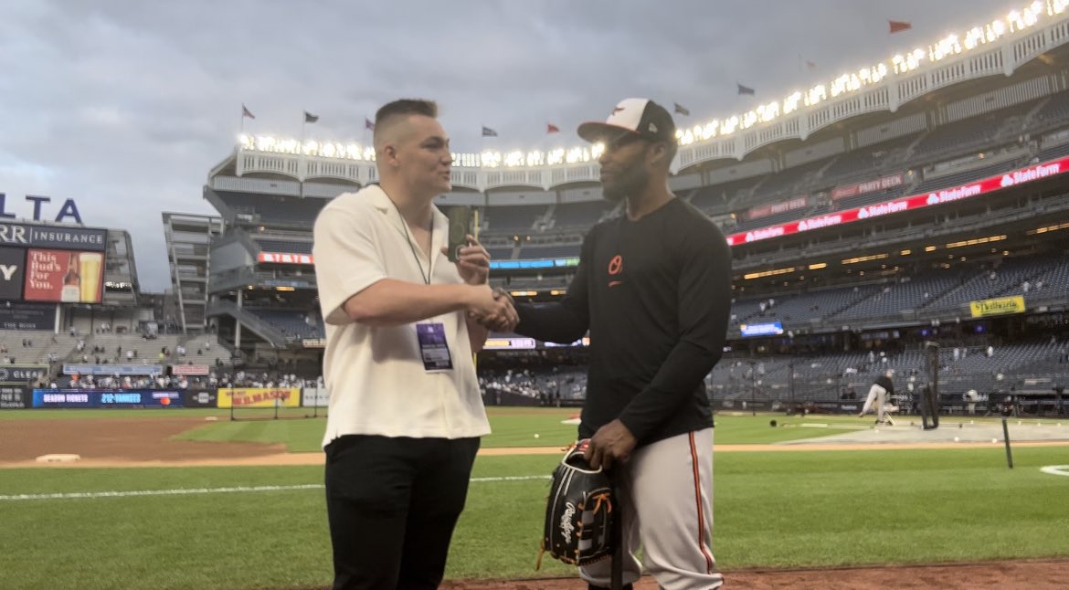 jack_warner23's tweet photo. Excited to share that I have begun editing my feature report on Cedric Mullins!

Cedric was kind enough to let me interview him about being a professional athlete with Crohn’s disease.

The disease I, too, was diagnosed with as a child.

Coming soon to @wfuvsports! 

#Birdland https://t.co/eFrUS7efrp