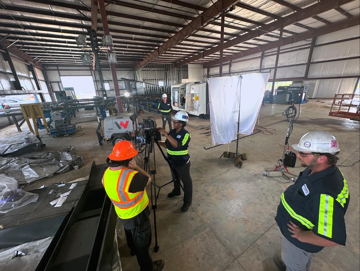 FairfieldVideo's tweet photo. Another fun production day at Benteler Steel/Tube Shreveport #fairfieldstudios https://t.co/uCxX8BkJIP