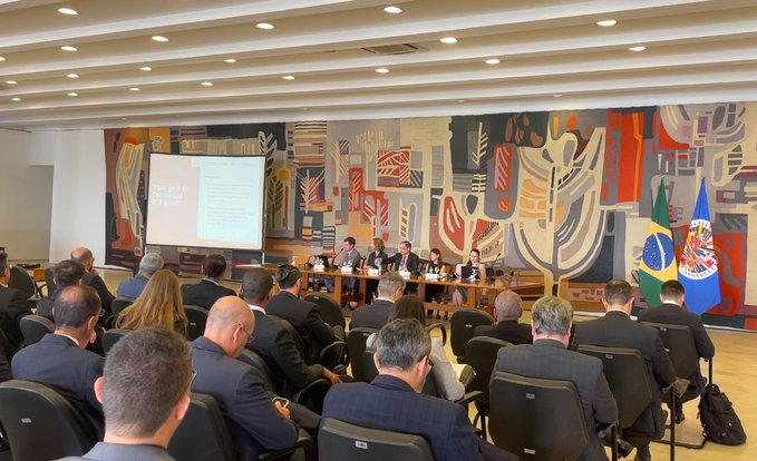 OEA_Cyber's tweet photo. 60 representantes dos diferentes setores que compõem o ecossistema de #segurançacibernética do Brasil🇧🇷 participam da #ConferênciaRTFBrasil para compartilhar conhecimento e fornecer recomendações práticas sobre como combater a ameaça do #Ransomware https://t.co/cjV22kQlTI