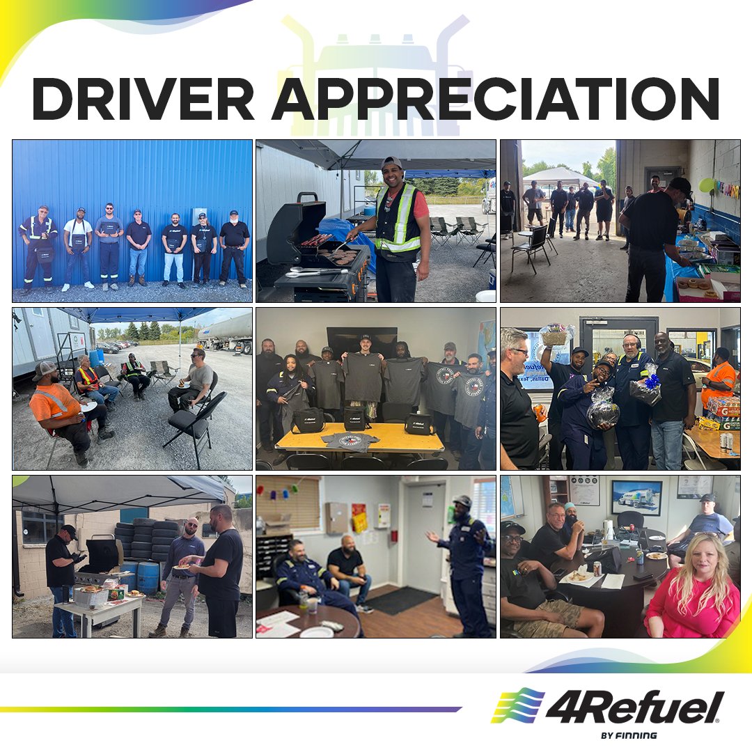 Celebrating our Drivers! Last week, 4Refuel proudly hosted team BBQs in honor of Truck Driver Appreciation Week. 

We appreciate everything you do to keep fuel moving and our customers served. Here’s to our amazing drivers! #TruckDriverAppreciation #4Refuel