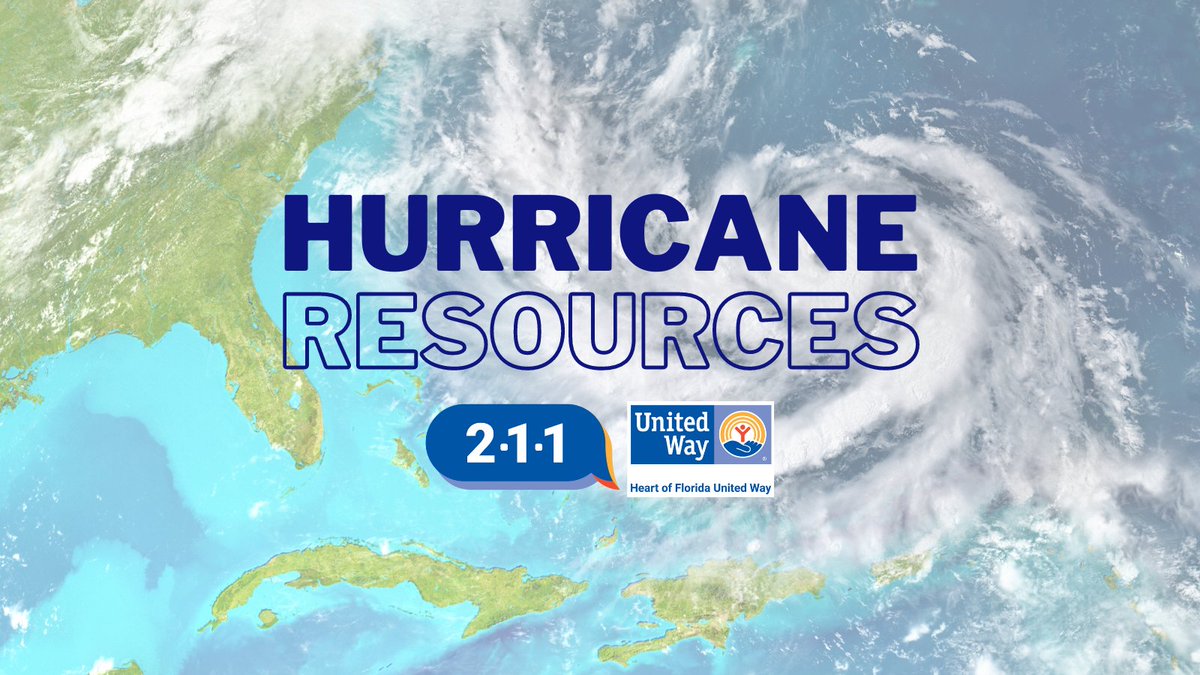 🌀 Prepare for #HurricaneHelene 🌀 

Need help? Check out our comprehensive list of resources: bit.ly/3BjXTCF 

Our HFUW team is here 24/7. Text your zip code to 898-211 or call 211 for multilingual support. 

#HurricanePrep #CommunityStrong #LiveUnited