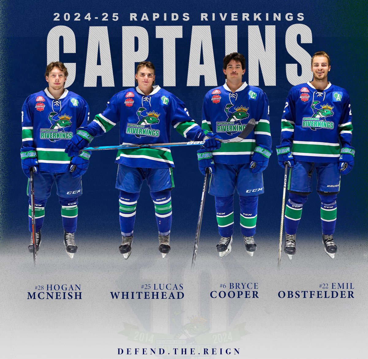 Your Rapids Riverkings 2024-25 Captains‼️

#DefendTheReign