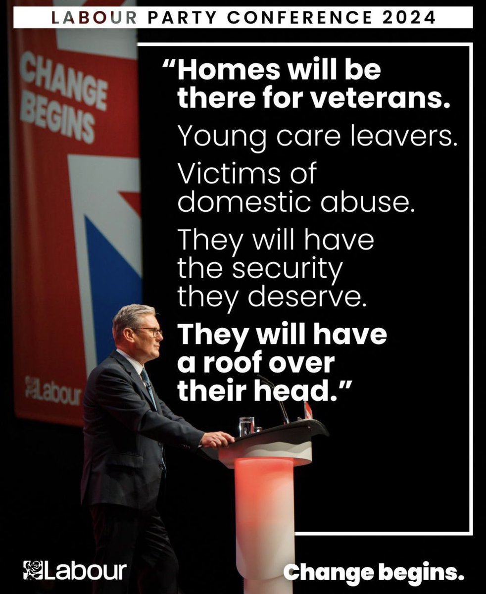 What a powerful and positive announcement at Keir Starmer’s first Labour Conference as Prime Minister! 
This is the hard work of our Veterans and People team, and our partners across government, showing that we can build on and deliver on one of the most fundamental issues for