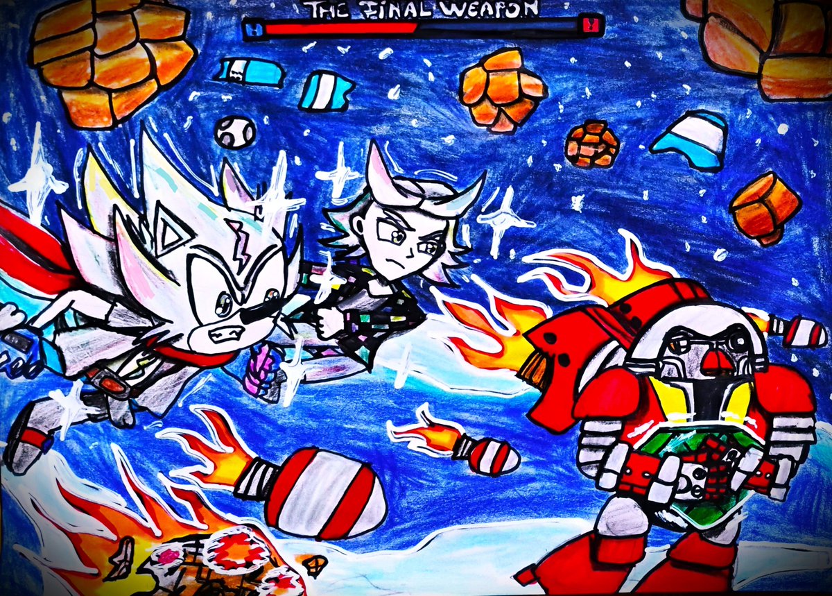 Hedge_Edge23's tweet photo. New Multiversal Madness art coming in!
Intergalactic dash through The Doomsday Zone, and battle against The Final Weapon (yes, that's the ACTUAL name of the boss.)
It's Hyper time!
🦔🖌️🤖
#THMultiversalMadness #HedgePaint https://t.co/CELzTbcnUe