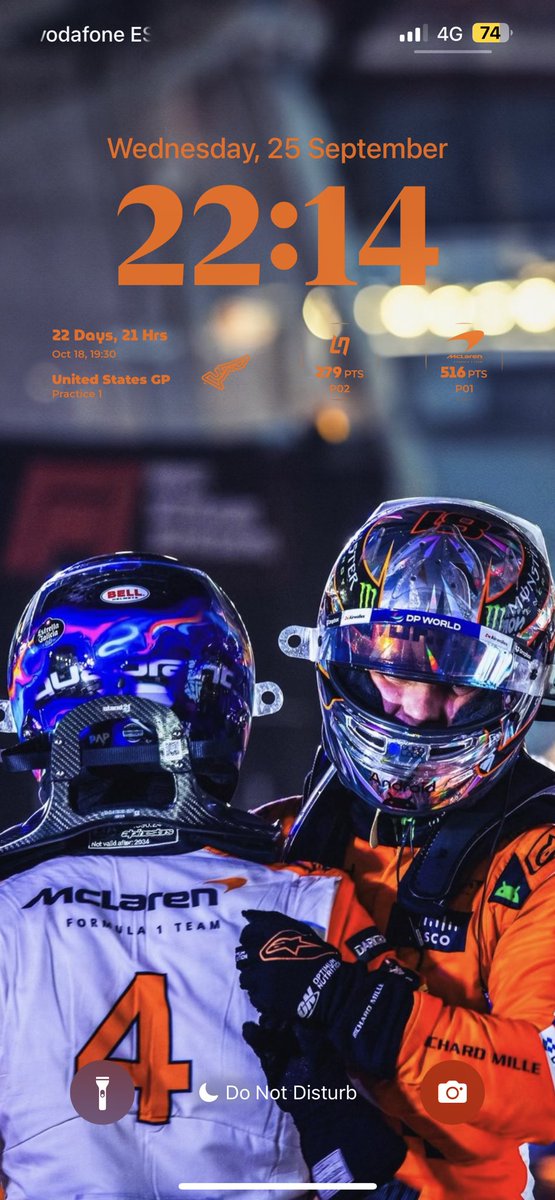 0rtizmarga's tweet photo. @McLarenF1 bold of you to assume we didn’t have them already as our lockscreens https://t.co/UgYTWnvlhZ