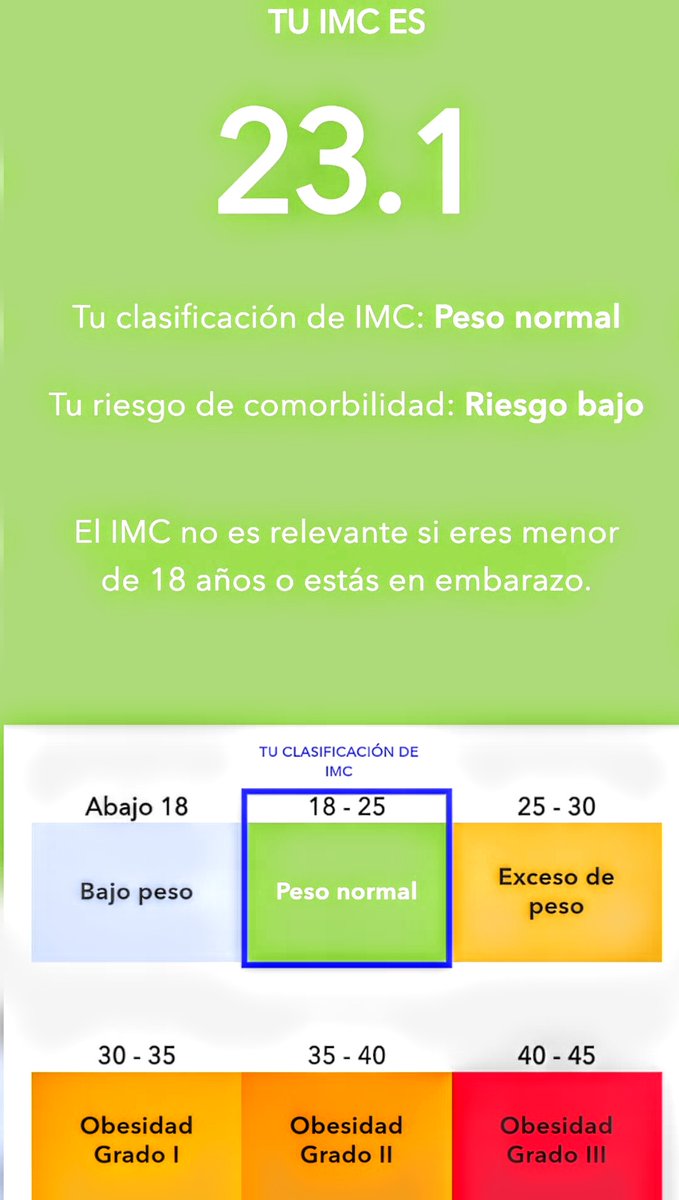 JohnPayanene's tweet photo. IMC Size & Weight ⚖️🏋️♂️💪Relación Talla & Peso #size #inches #weights #bodyweight #bodyfat #bodyfatpercentage #musclegains #musclepercentage #pesonormal #nutrition #nutricion #grasacorporal #imc #complementosnutricionales #masacorporal #omnilife #FitnessGoals #sports #gym https://t.co/UC96pyus6c
