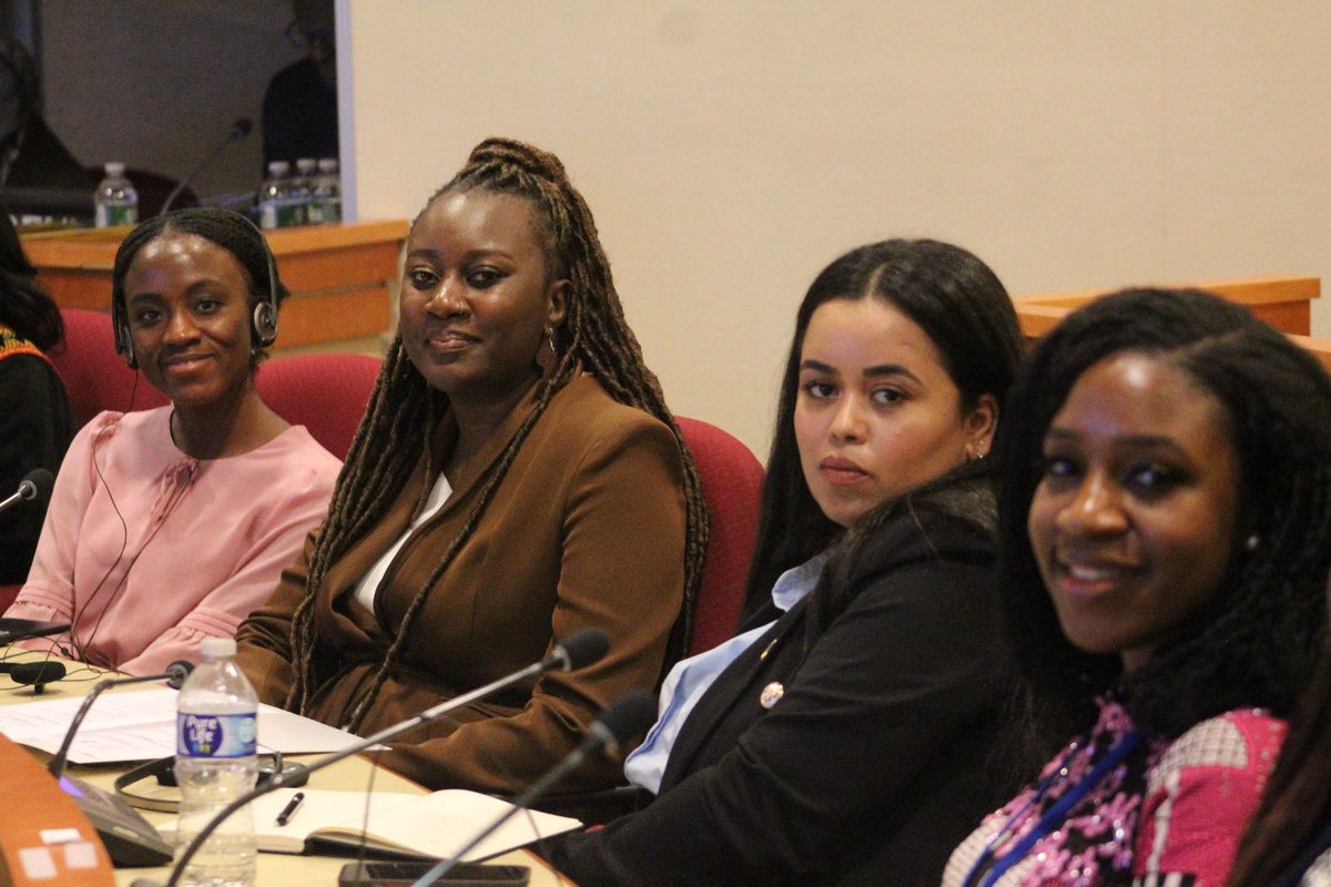 Today, the @AU_YouthEnvoy joined the Peace &amp; Security Council session on Africa, alongside African youth delegates, on the margins of #UNGA79. Engaging in meaningful discussions on  peace &amp; security in Africa &amp;its direct impact on youth is critical for the future. #Peace&amp;security