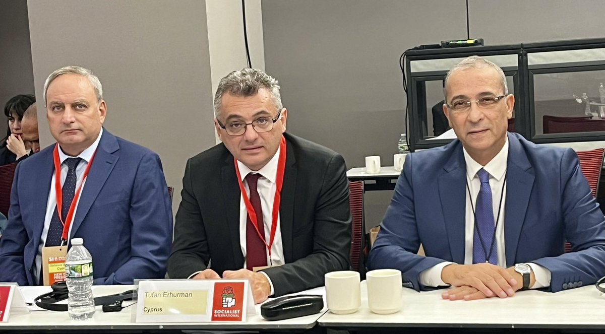 fikri_toros's tweet photo. Sosyalist Enternasyonal Başkanlar Toplantısı bugün Pedro Sanchez Başkanlığında New York’ta gerçekleşti.
CTP Genel Başkanı Tufan Erhürman’ın konuşması sonrasında delegelerle küresel gündem konularına ilişkin verimli istişarelerde bulunduk. https://t.co/pCMEQ7HGoH