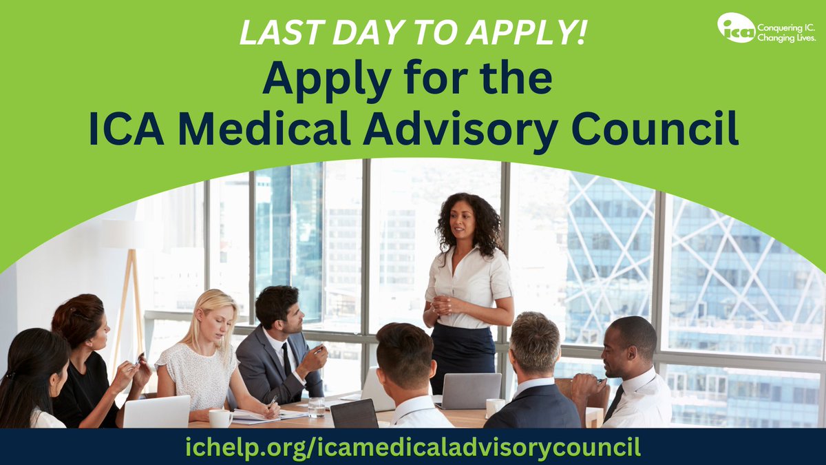 📝 Apply for the ICA Medical Advisory Council!

The MAC plays a leadership role by providing medical and scientific expertise to advance the ICA mission. To learn more and/or apply, visit ichelp.org/icamedicaladvi…

The deadline to apply is TODAY Monday, September 30, 2024.