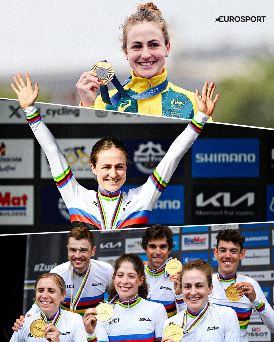 Having announced that she will retire at the end of the season, Grace Brown is saying goodbye to cycling in 𝓢𝓽𝔂𝓵𝓮 👀

Olympic Individual Time Trial 🥇
World Individual Time Trial 🥇🌈
World Mixed Team Time Trial 🥇🌈