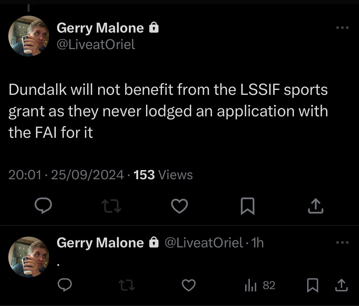 Sir Declan McDaid’s Ghost tweet media