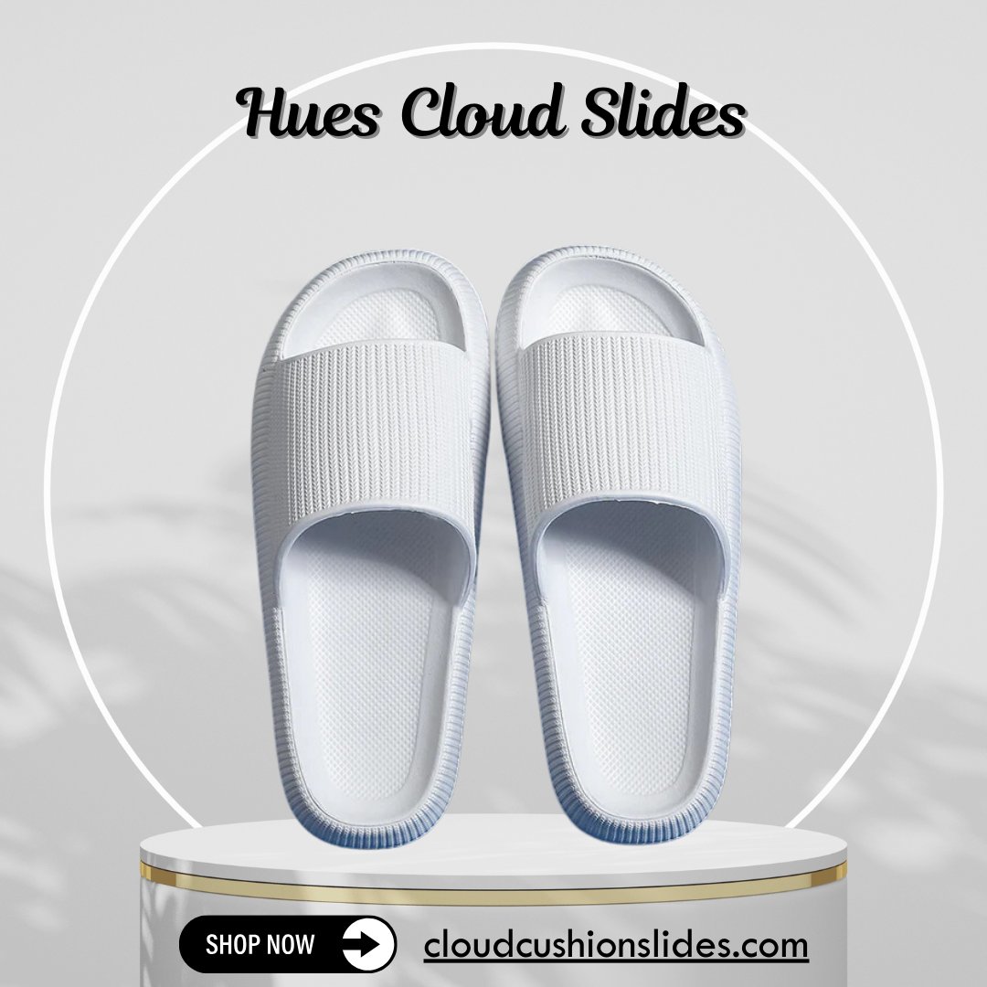 CloudCushion1's tweet image. ☁️ Add a splash of color and comfort to your day with our Hues Cloud Slides! 🌈 These ultra-cushioned slides provide the perfect blend of style and all-day comfort. 
Shop Now: cloudcushionslides.com/products/hues-…
#huescloudslides #colorfulfootwear #cloudslides #comfyslides #footwearfashion