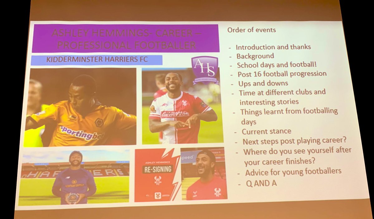 Massive thanks to <a href="/Aj__hemmings/">𝑨𝒔𝒉𝒍𝒆𝒚 𝑯𝒆𝒎𝒎𝒊𝒏𝒈𝒔</a> for absolutely truly inspiring and fully captivating our pupils! Amazing to hear about his journey and career as a professional footballer, from being a student at AHS to the present day! Very memorable! <a href="/AldersleyHighSc/">AldersleyHighSchool</a>