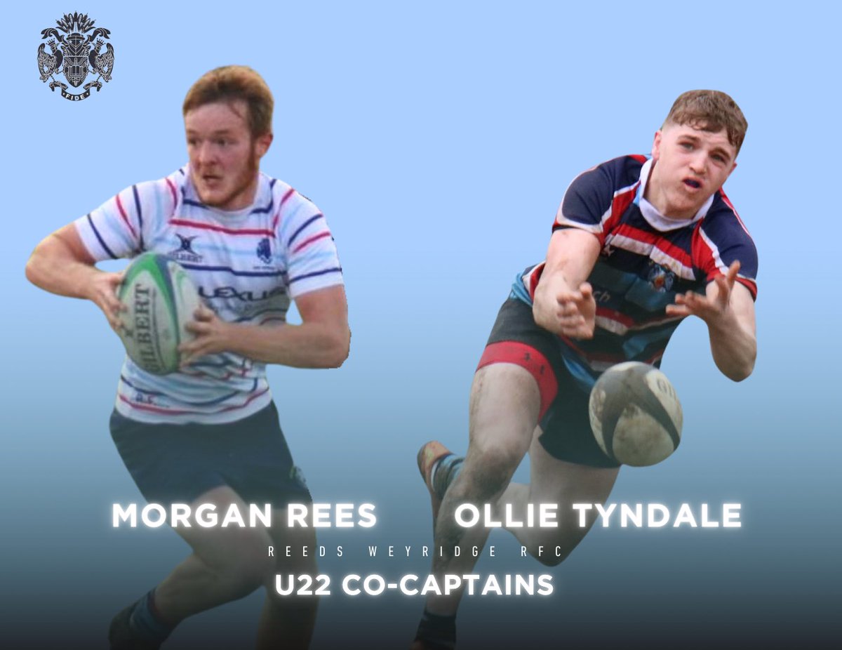 reedsweybridge's tweet photo. 𝐔𝟐𝟐 𝐜𝐨-𝐜𝐚𝐩𝐭𝐚𝐢𝐧𝐬🫡 

We’re delighted to announce the last of the captaincy appointments for the season ahead, Ollie Tyndale and Morgan Rees to Co-Captain the U22’s in their 2024/25 Surrey Cup campaign . https://t.co/JtSdO0S0hL