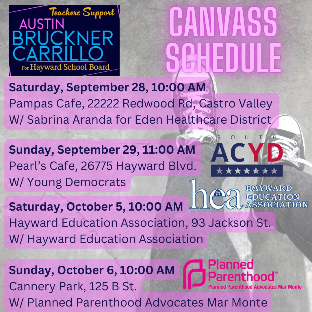 Join #ABC4HUSD for an upcoming canvass!

tinyurl.com/ABC4HUSD