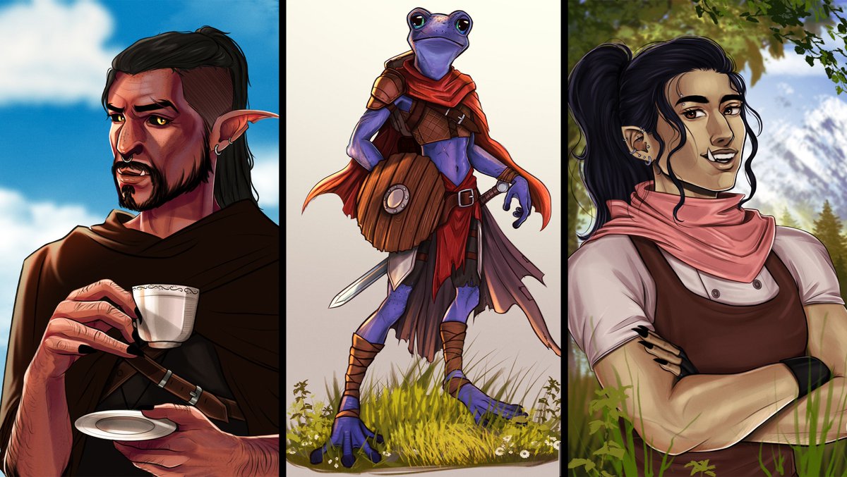 colealexart's tweet image. Hi i'm Cole! 👋
I'm an illustrator, character artist & huge Critical Role nerd and I'm currently looking for freelance work!
✉️: colealexart@outlook.com