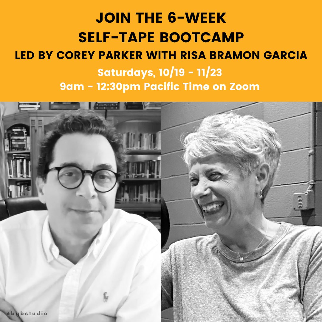 The BGB Self-Tape Bootcamp, led by Master Teacher Corey Parker, with Casting Director/BGB founder Risa Bramon Garcia, is a 6 week intensive practice that ensures you’re ready for whatever the audition throws at you.

bramongarciabraun.com/6-week-classes…