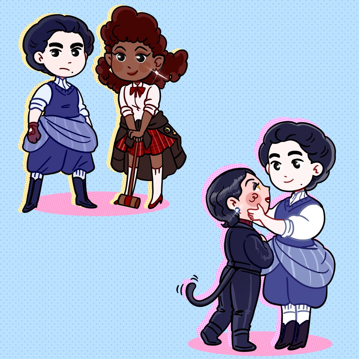 unicorngunter's tweet image. Butch! Edwina and fem! Charlotte cause it makes sense for their stories +fem! catwin for me personally cause I'm feeling awful and I need more of them 😩🙏
#DeadBoyDetectives
#SaveDeadBoyDetectives