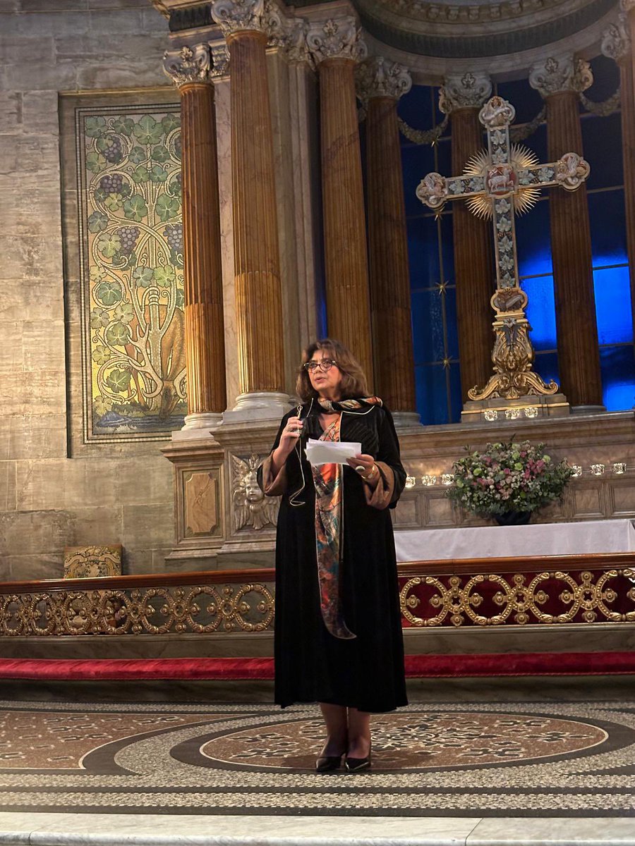 NataMenabde's tweet photo. A night of sacred sounds and mesmerizing voices! 🎶 #EnsembleBasiani filled Copenhagen's magnificent #MarbleChurch with the beauty of UNESCO-protected Georgian polyphonic singing, leaving the audience in awe and receiving standing ovations. 🙌✨
@CULTUREgovge @MFAgovge @GEinDK https://t.co/WAzKfp0SDx