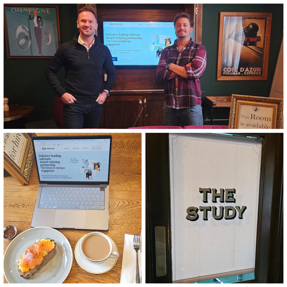 Great to workshop on how Inpulse can support employers with their employee listening strategies. 

We used The Study Room at The Betjeman Arms from <a href="/YoungsPubs/">Young's Pubs</a> - a perfect working space. 

Next time you're looking to work from anywhere, why not check out what pubs can offer?