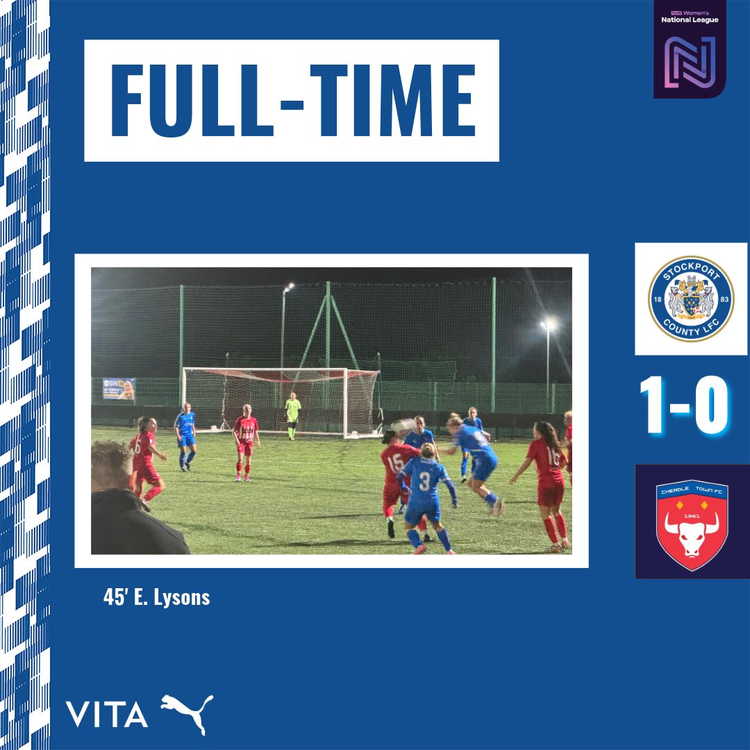 𝓕𝓾𝓵𝓵-𝓽𝓲𝓶𝓮 ⏱️

A massive win in the first ever 𝙡𝙚𝙖𝙜𝙪𝙚 Stockport Derby! ✅

#StockportCounty