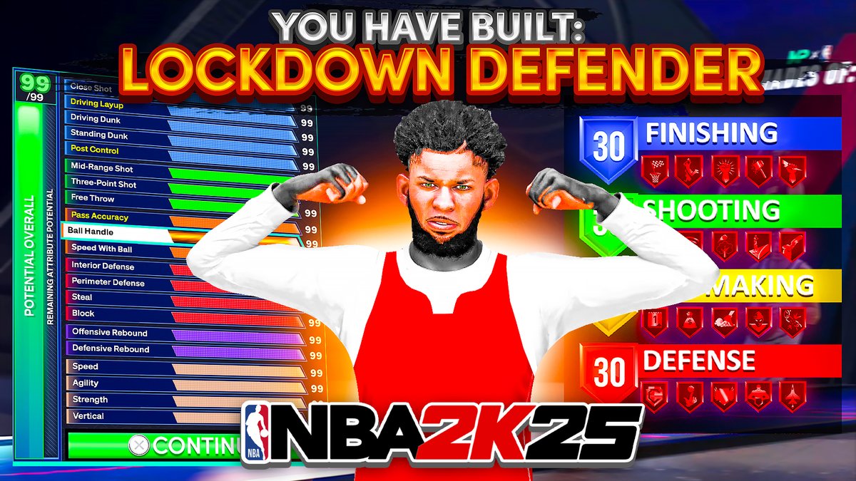 IsoNinjaYT's tweet photo. BEST ALL AROUND LOCKDOWN DEFENDER BUILD ON NBA 2K25! UNLIMITED BUMPS + STEALS &amp; LIMITLESS RANGE!

Like + Comment ❤️

https://t.co/nmRIZVzdrm https://t.co/DihGBr9PMs