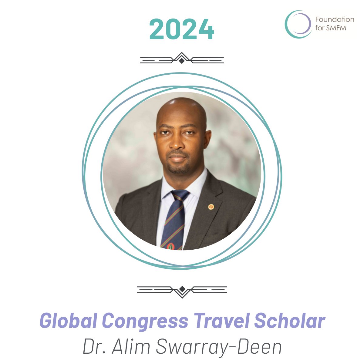 Congratulations to #SMFMGlobal24 Travel Scholar Dr. Alim Swarray-Deen! He contributed to the abstract, “Prevalence of congenital anomalies detected through detailed anatomy ultrasound at a referral hospital in Ghana.” Read more at foundationforsmfm.org/announcements/…  #MFM