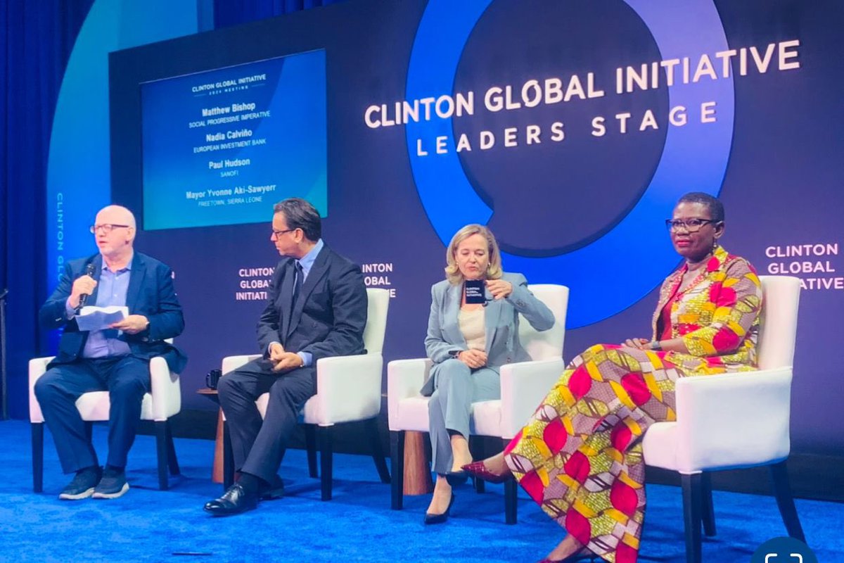 At the <a href="/ClintonGlobal/">Clinton Global Initiative</a>, Mayor and <a href="/c40cities/">C40 Cities</a> Co-Chair, <a href="/yakisawyerr/">Yvonne Aki-Sawyerr OBE</a> discussed the climate effects cities are witnessing and outlined strategies they could use for enhancing climate resilience emphasizing sustainable financing models and engagement in the carbon market. 

She spoke