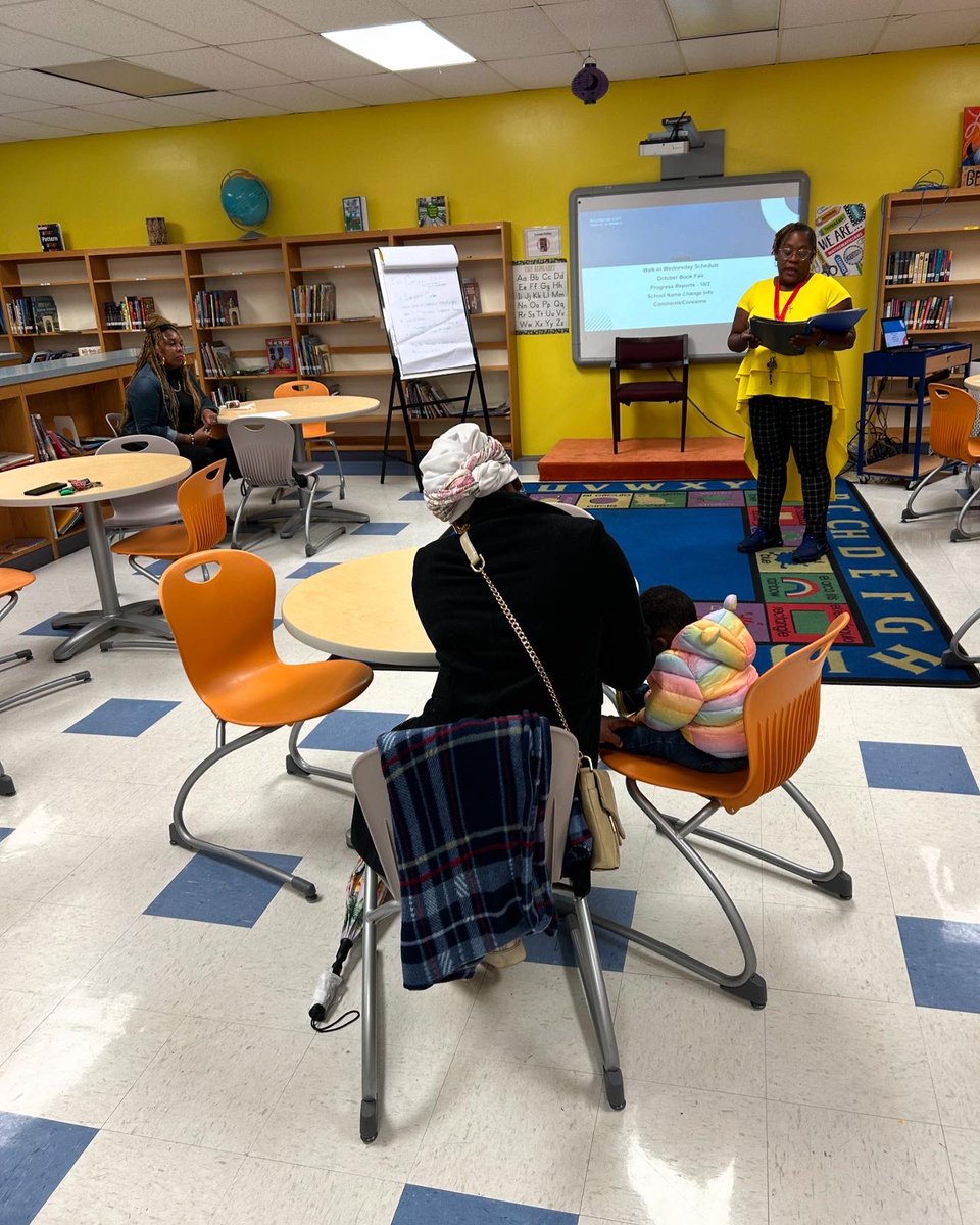 TJEMS232's tweet photo. Thanks for joining us at Walk-In Wednesday!  We discussed upcoming events, the school renaming process and board policies, how to join the PTO and School Family Council. Next month we will have a guest from Arts 4 Learning and Math Tips from Mrs. Pribula. https://t.co/GsYQOndLNt
