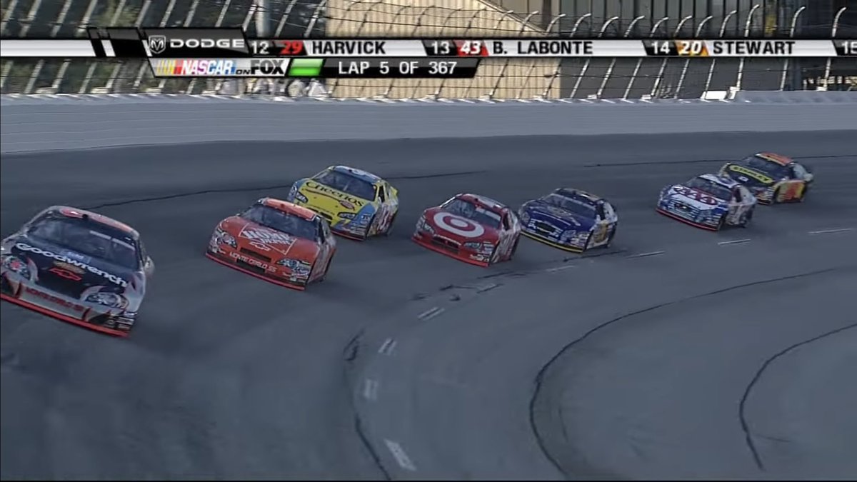 AlextheAdm1ral's tweet photo. Watching the 2006 Darlington race and these cars look beautiful https://t.co/vtRDPfnIw5