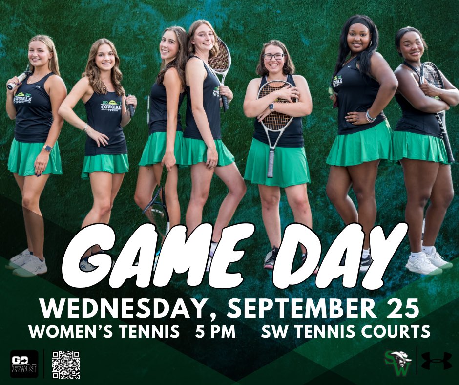 It’s GAME DAY!

Our SW Cowgirls Tennis Team takes on the Nighthawks of Northern Guilford today at 5 PM on the SW Tennis Courts. Come out and support our Cowgirls! 

#gocowboys #cowboystrong #swghsathletics