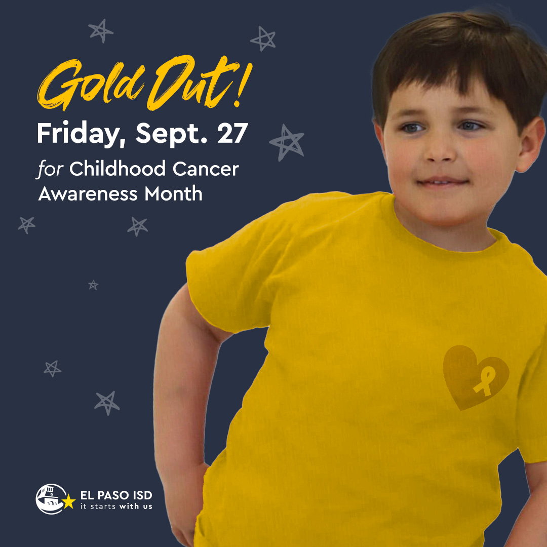 September is Childhood Cancer Awareness Month.💛 Join us in honoring the courageous children battling cancer by wearing gold on Friday, September 27. 

Together, we can raise awareness and show our support!🌟

#ItStartsWithUs