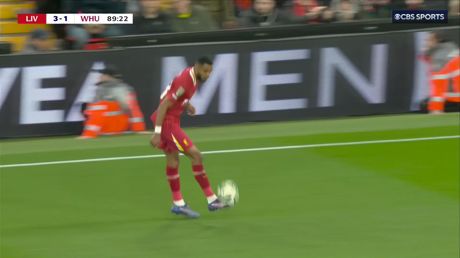Power ✅Precision ✅Cody Gakpo gets his first goal of the season to put an exclamation point on a big night at Anfield 🔴