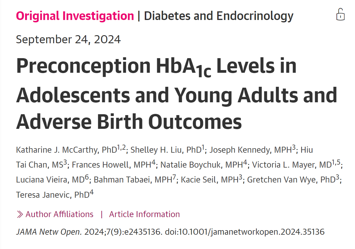 tjanevic's tweet photo. New study out from the APPLE cohort led by demonstrating links between prediabetes in adolescence and later birth outcomes. @viberesearchlab 
https://t.co/uATHOkKUhn https://t.co/kNuL4o8Nqs