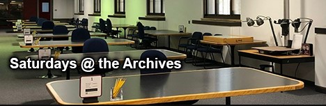 The Archives Research Room will be open for research on the first Saturday of the month from October-December 2024. We’ll be open 9 am - noon and 1 pm - 4pm on Oct 5, Nov 2 and Dec 7. bit.ly/43vP0zC