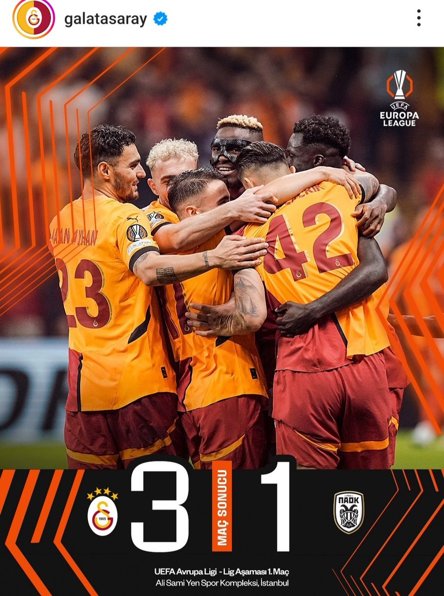 erhann_'s tweet photo. Tebrikler Galatasaray 🇹🇷
#GSvPAOK #Icardi https://t.co/WvgS19pYDa