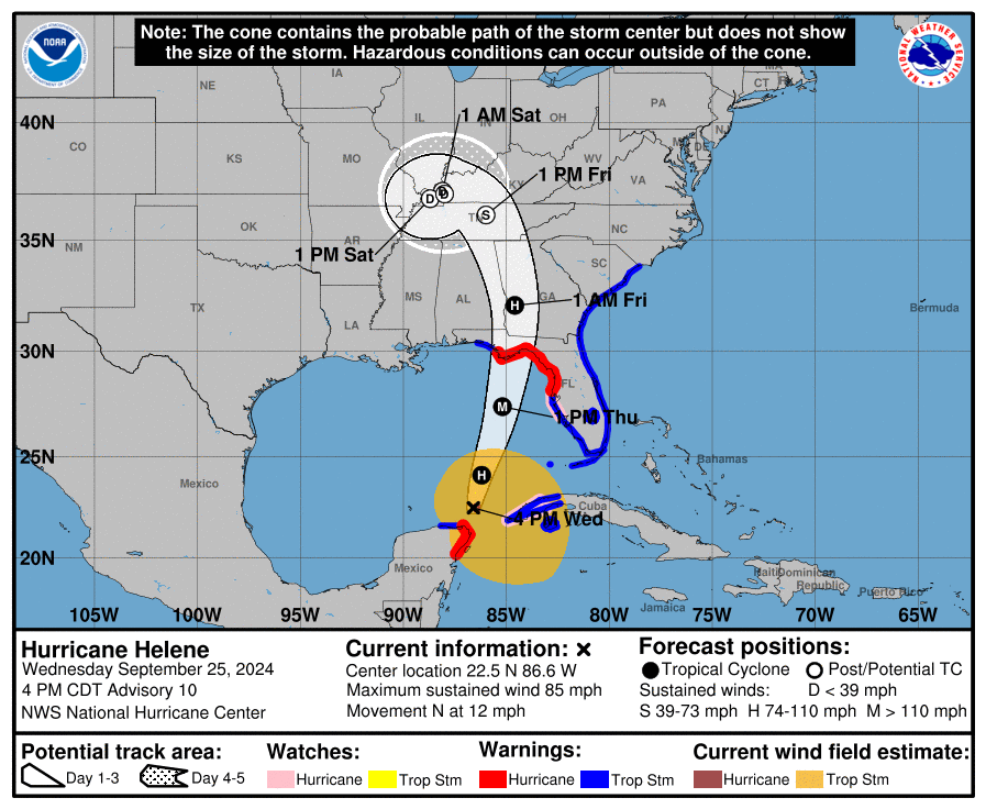 LimWeather's tweet photo. 85mph C1 #Hurricane #Helene to peak at >130mph C4 by #Florida #BigBend,SEUS
ALL Interests there,W #Cuba,#Yucatan,#Mexico should begin preps now!
#Wxtwitter #wxx #Tropicswx #HurricaneSeason2024 #HurricaneSeason #FLwx #GAwx #TampaBay #HurricaneHelene #Georgia #Alabama #Alwx https://t.co/Mu4OAu8AqM