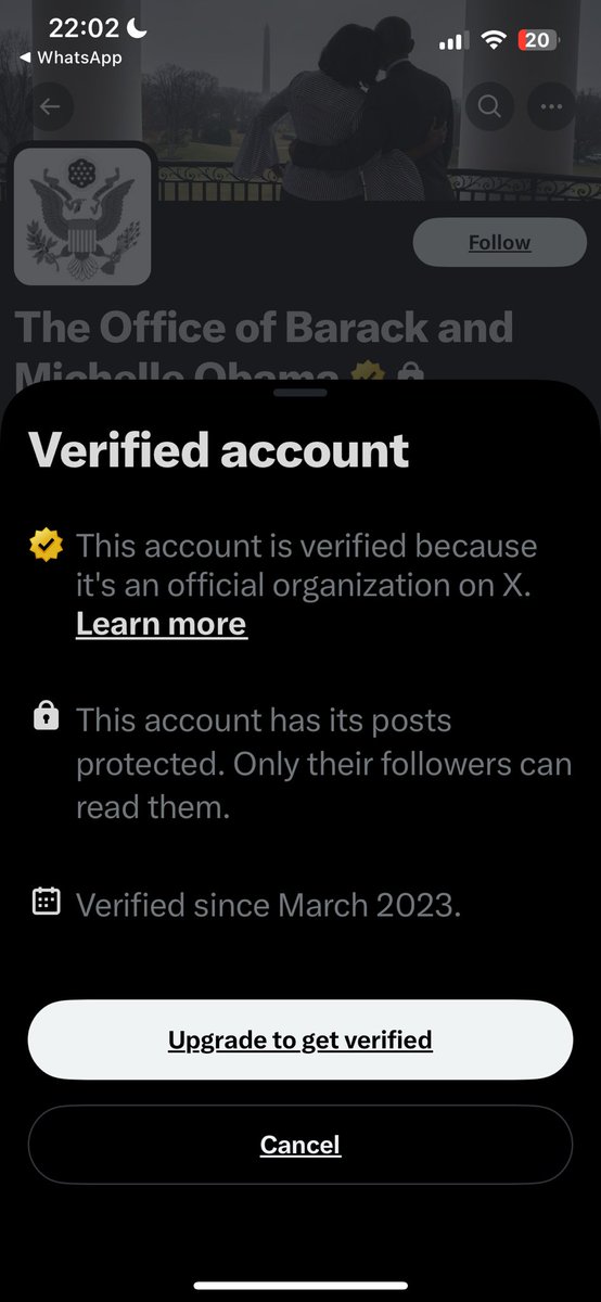 libertytactics's tweet image. Wondering why Michelle and Barack Obama‘s X account has been shut down and only two followers 🤔 #patriotsincontrol #thestormisuponus
#wwg1wga 

x.com/theobamaoffice…