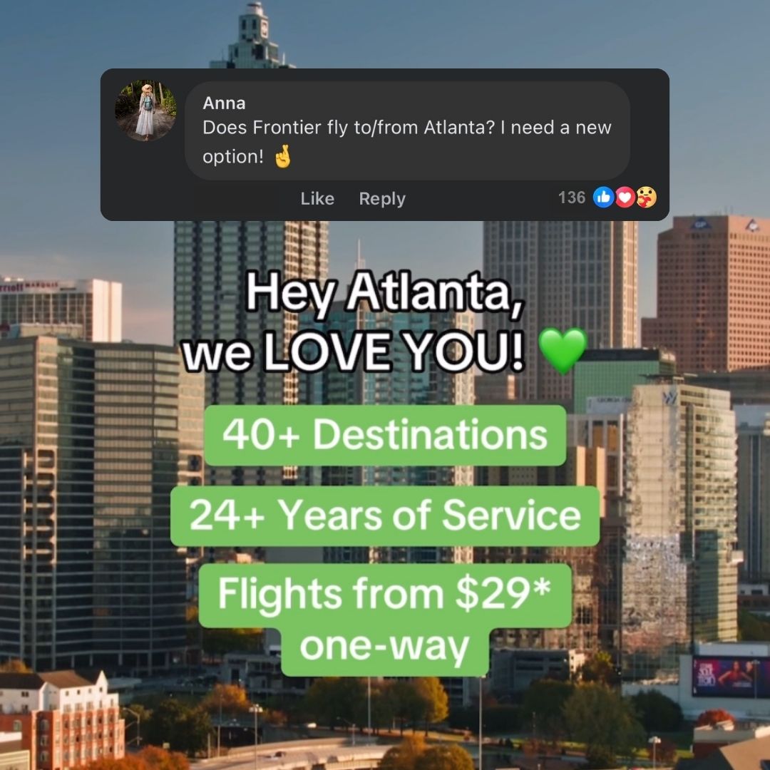 Frontier Airlines tweet media