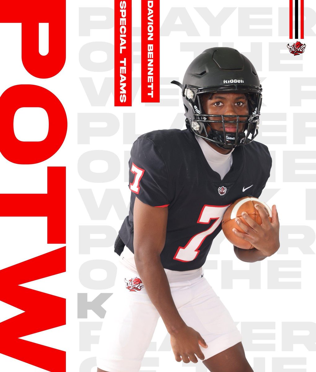 𝗣𝗟𝗔𝗬𝗘𝗥𝗦 𝗢𝗙 𝗧𝗛𝗘 𝗪𝗘𝗘𝗞 

34-21 Win vs Enterprise 

Offense - <a href="/__Zay2xx/">ZaVion Chambers</a> 

Defense - <a href="/TristanLyles1/">Tristan Lyles</a> 

Special Teams - <a href="/davion2025_/">Davion Bennett ✝️</a>