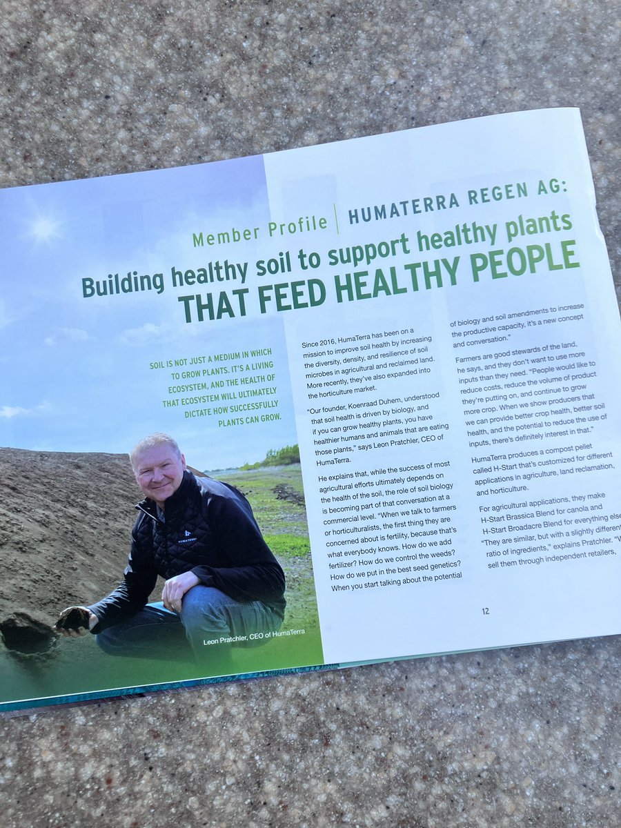 HumaTerra (@humaterraregen) on Twitter photo At the <a href="/agwestbio/">Ag-West Bio</a> 35th AGM meeting other innovative companies creating change in the agriculture and biotechnology sectors. At the <a href="/agwestbio/">Ag-West Bio</a> 35th AGM meeting other innovative companies creating change in the agriculture and biotechnology sectors.