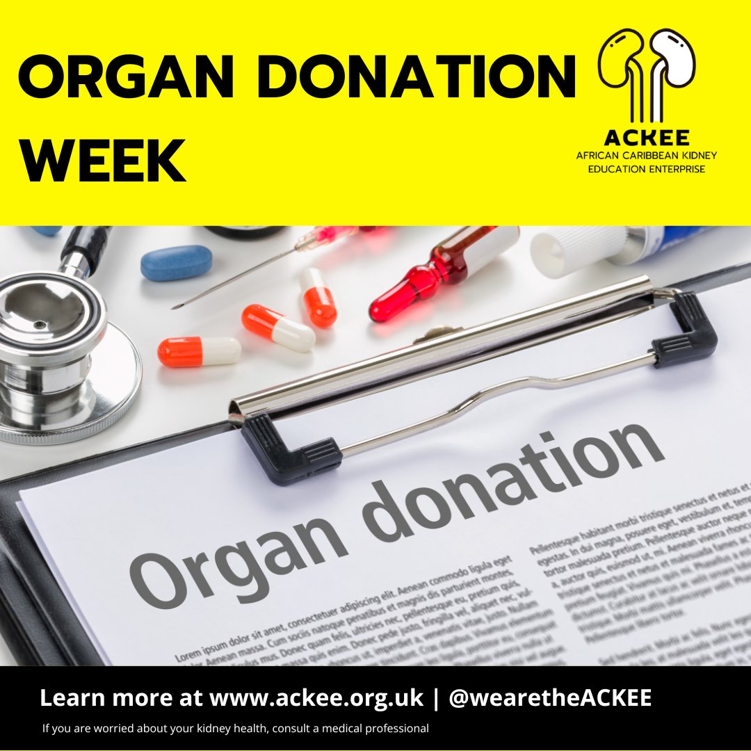 African Caribbean Kidney Education Enterprise ™ (@wearetheackee) on Twitter photo For Organ Donation Week (23-29 Sept) and 30 years of the NHS Organ Donor Register, our Founder & Director Candice McKenzie <a href="/MissCMcKenzie/">Candice McKenzie</a> shares her story of living with kidney failure and how organ donation can transform lives
ackee.org.uk/post/living-wi…
#OrganDonationWeek For Organ Donation Week (23-29 Sept) and 30 years of the NHS Organ Donor Register, our Founder & Director Candice McKenzie <a href="/MissCMcKenzie/">Candice McKenzie</a> shares her story of living with kidney failure and how organ donation can transform lives
ackee.org.uk/post/living-wi…
#OrganDonationWeek