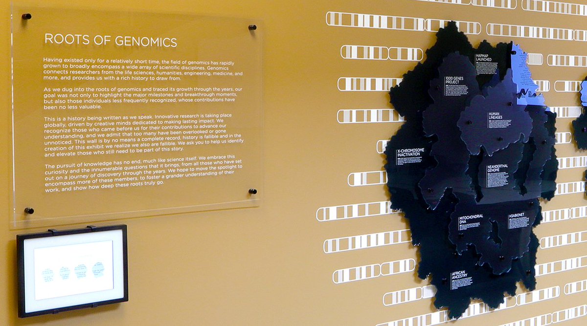 Have you ever wondered what goes into designing an installation like the Roots of Genomics? Watch our video and click on the link to learn more from the artist-scientist team that worked to bring this installation to life.

Link --&gt; bit.ly/3Bgf9IR