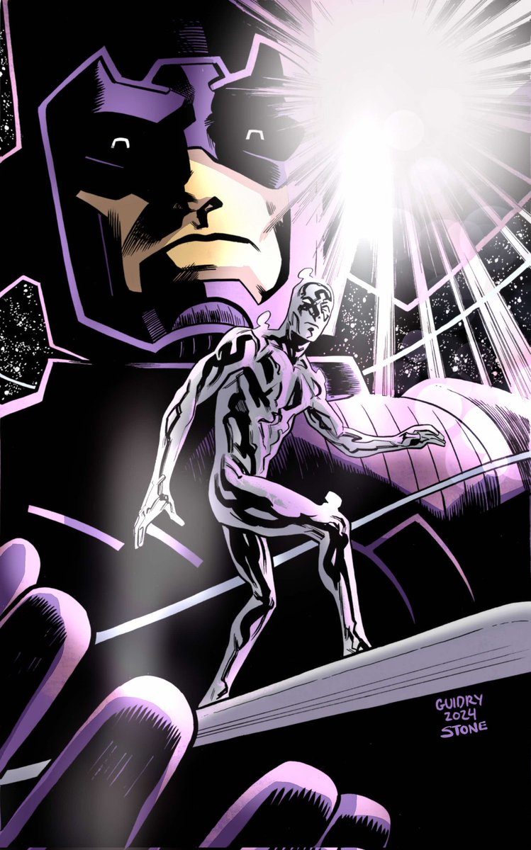 JamesLeeStone's tweet image. @gavinguidry  #SilverSurfer #galactus 
My @Procreate  #ColorPractice 
#JackKirby  @TheRealStanLee
