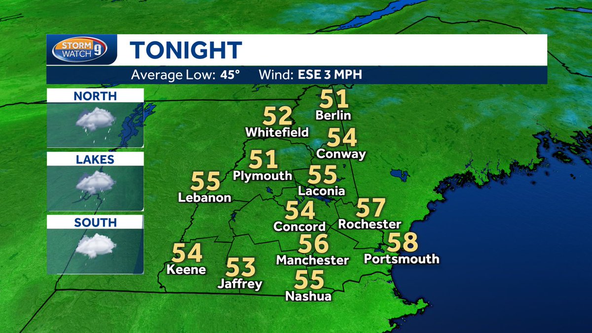 Good evening, you'll find tonight's forecast for NH below! Check out our weather blog: wmur.com/weather