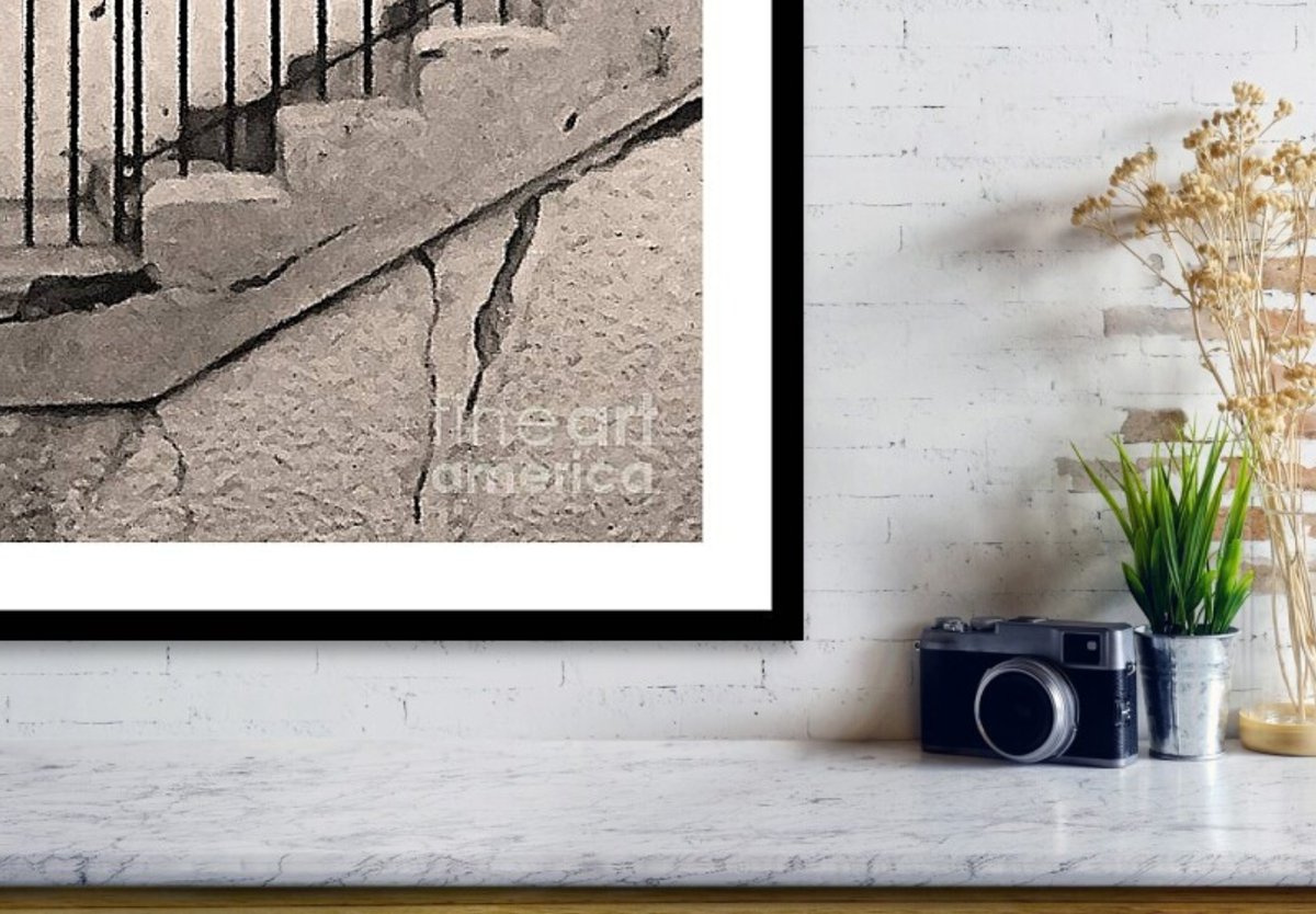 Franklin Avenue Steps 1981 
📷🎨 Terry Carlson

&gt; More Info: pixels.com/featured/frank…

#photography #digitalart #outdoor #staircase #vintage #monochrome #railing #concrete #cracking #step #architecture #sepia #wallart #wallartforsale #gifts #homedecor #interiordecor #TerryCarlson